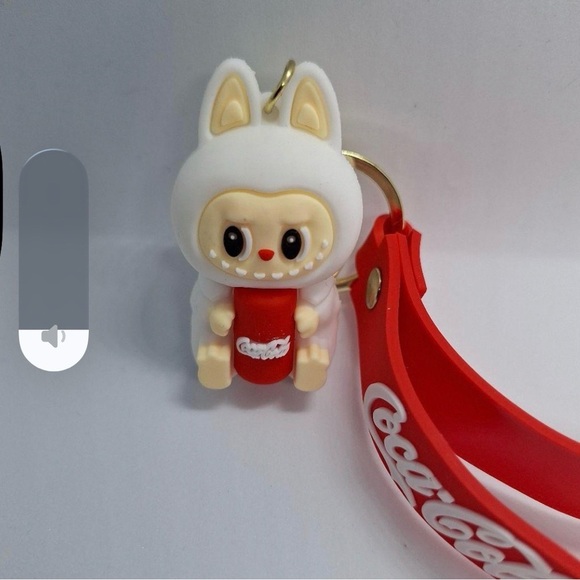 Coca-Cola Red and White Bunny Keychain NWOT - Picture 3 of 3